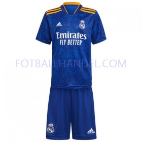 Barn Fotballdrakter Real Madrid Borte 2021-22 Kortermet